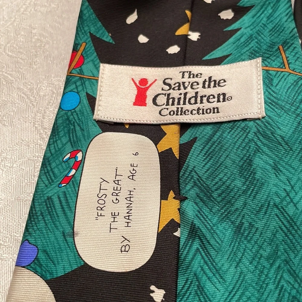 Festive holiday Save the Children collection tie